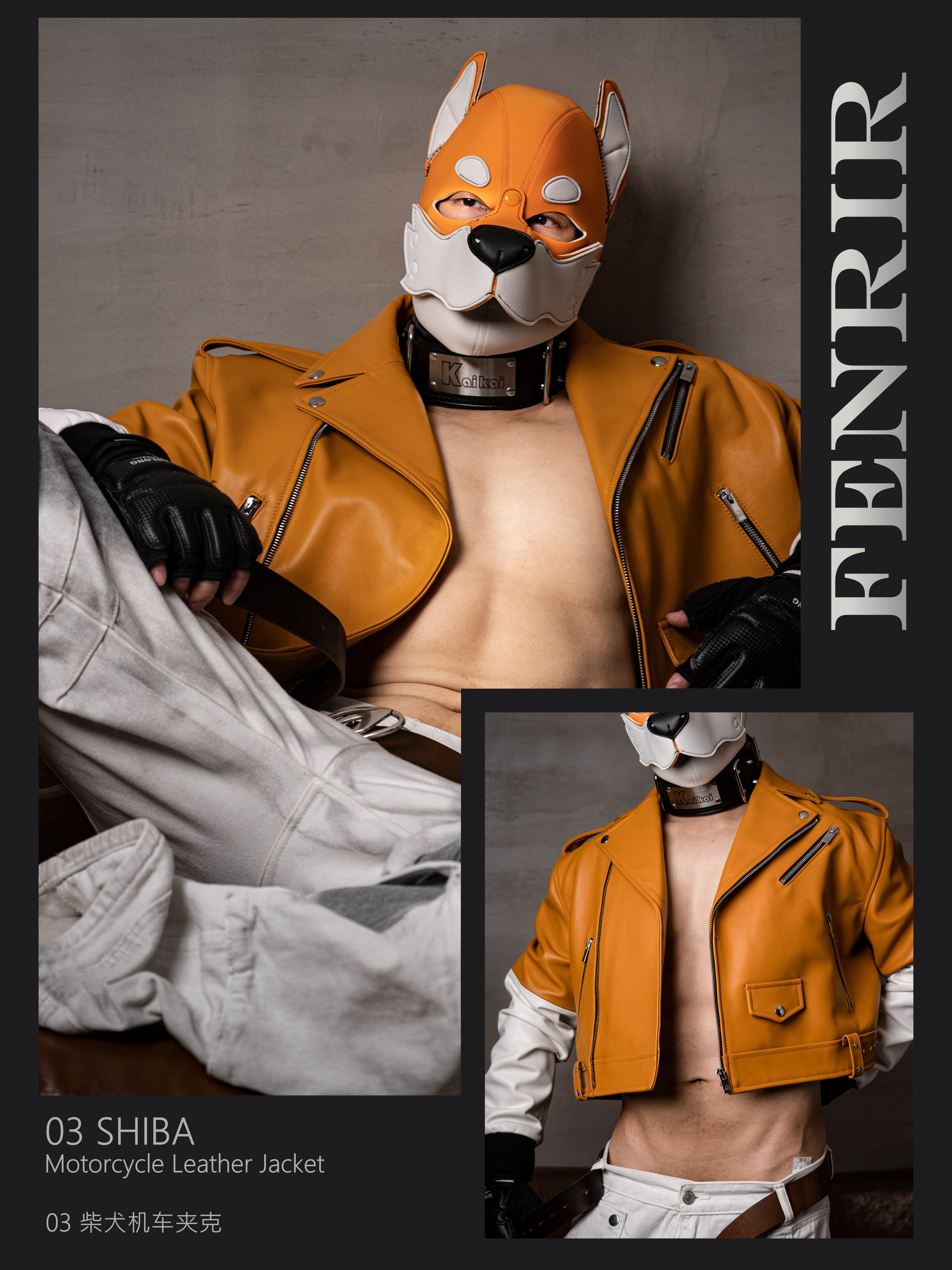 FENRIR - 03 SHIBA Motorcycle Leather Jacket