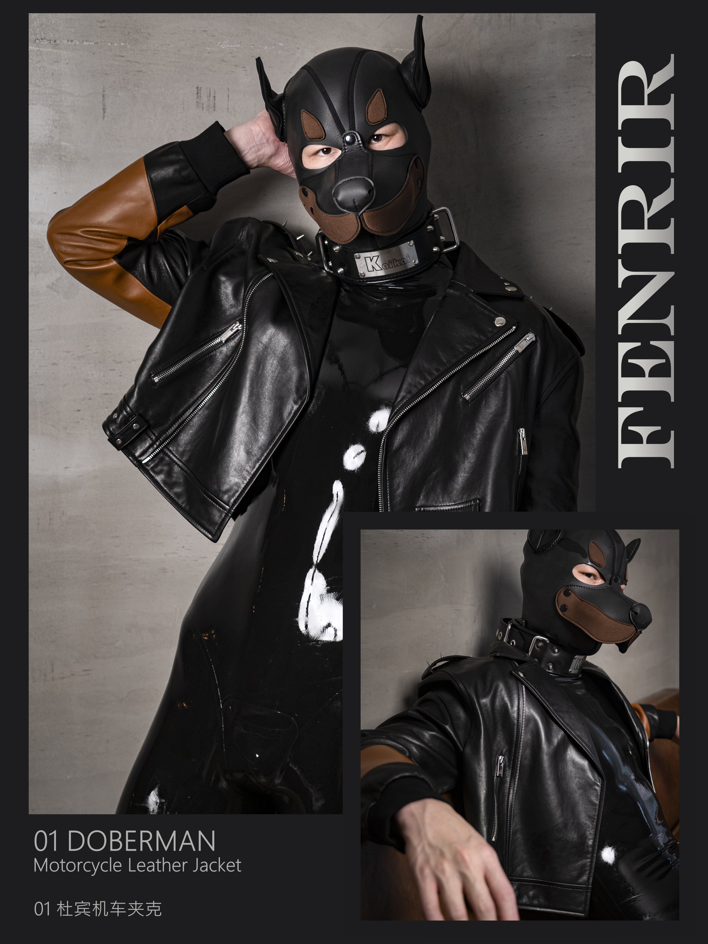 FENRIR - 01 DOBERMAN Motorcycle Leather Jacket （Limited Edition）
