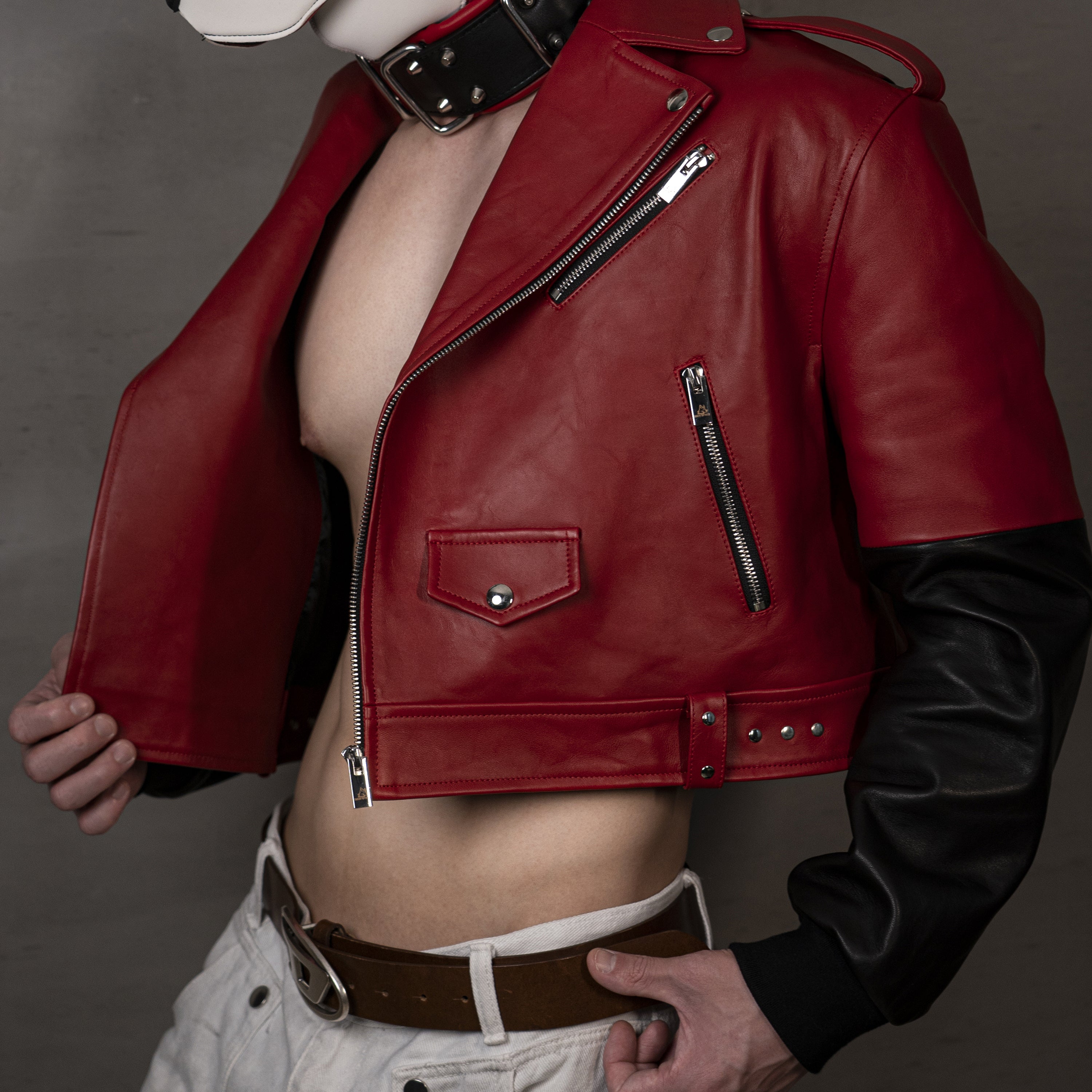 FENRIR - 04 RED FOX Motorcycle Leather Jacket